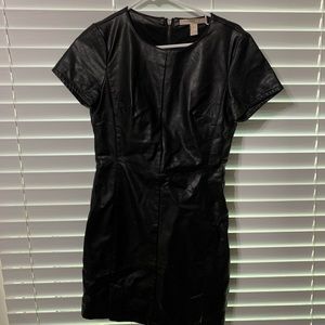 Leather dress